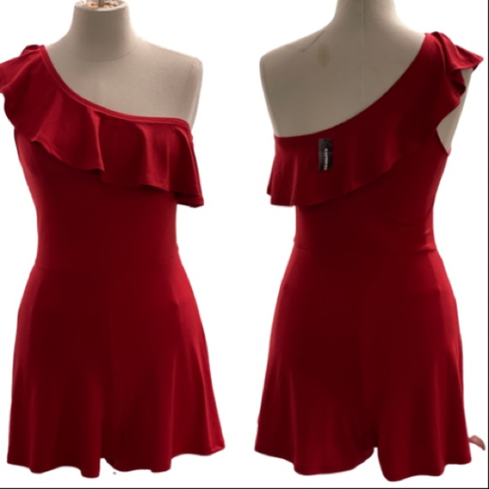 Express New Red Romper Sz. XS